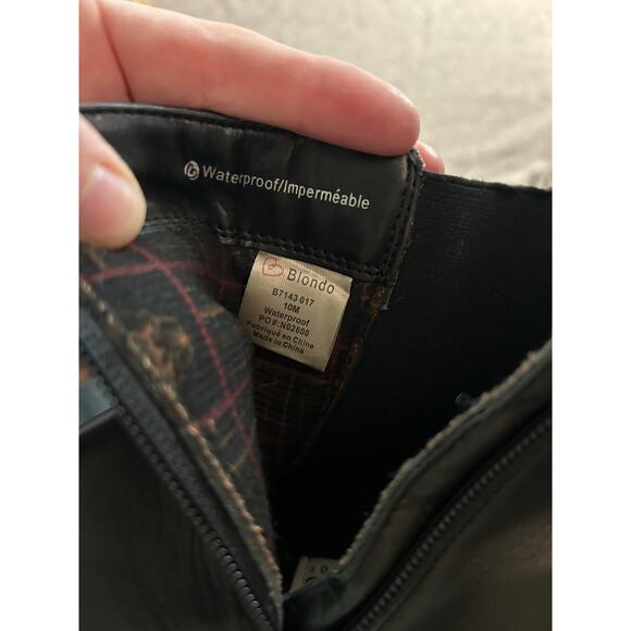 Blondi Chelsea Boot 10 Black Goth Punk Classic Waterproof - Picture 5 of 8